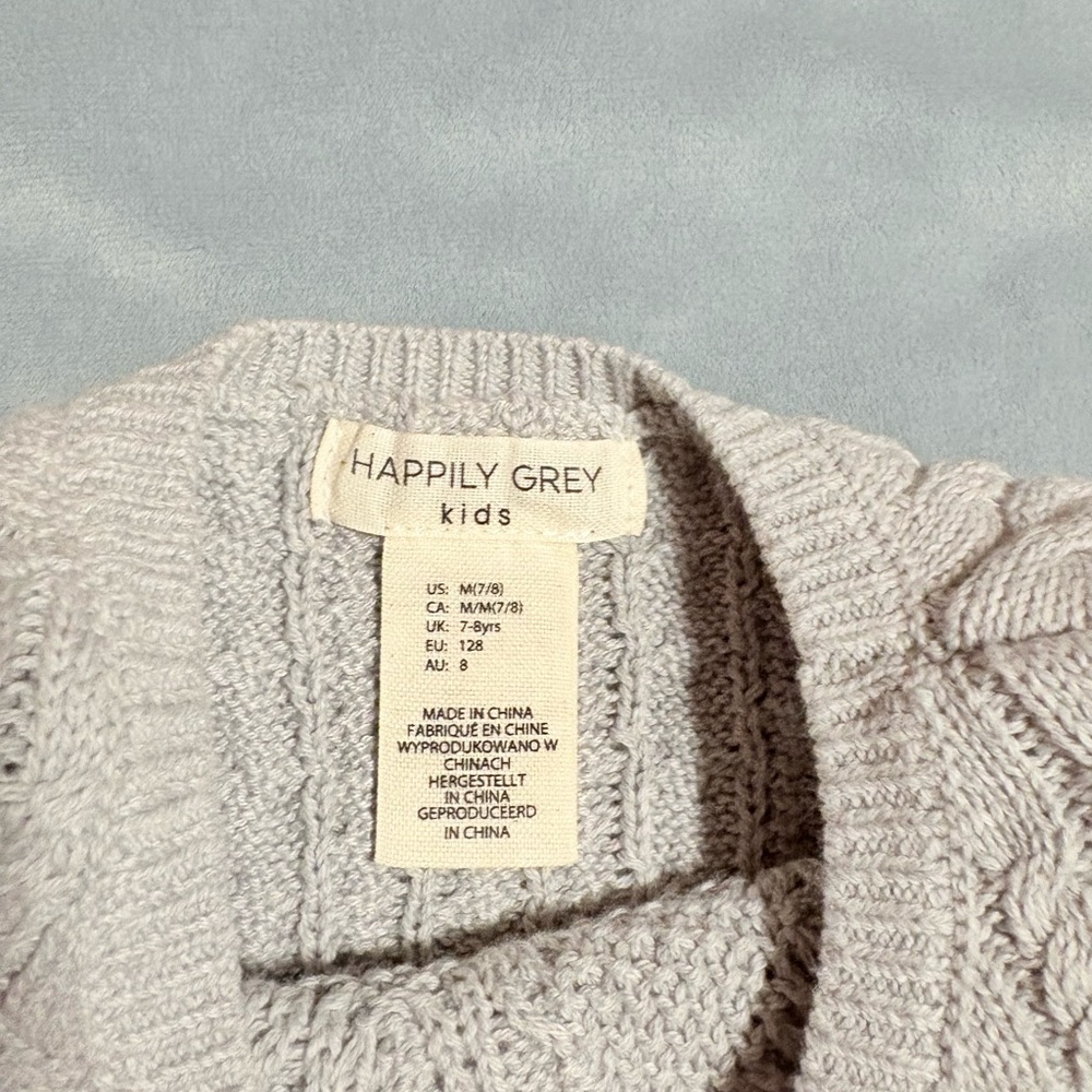 Happily Grey Girls Sleeveless Sweater